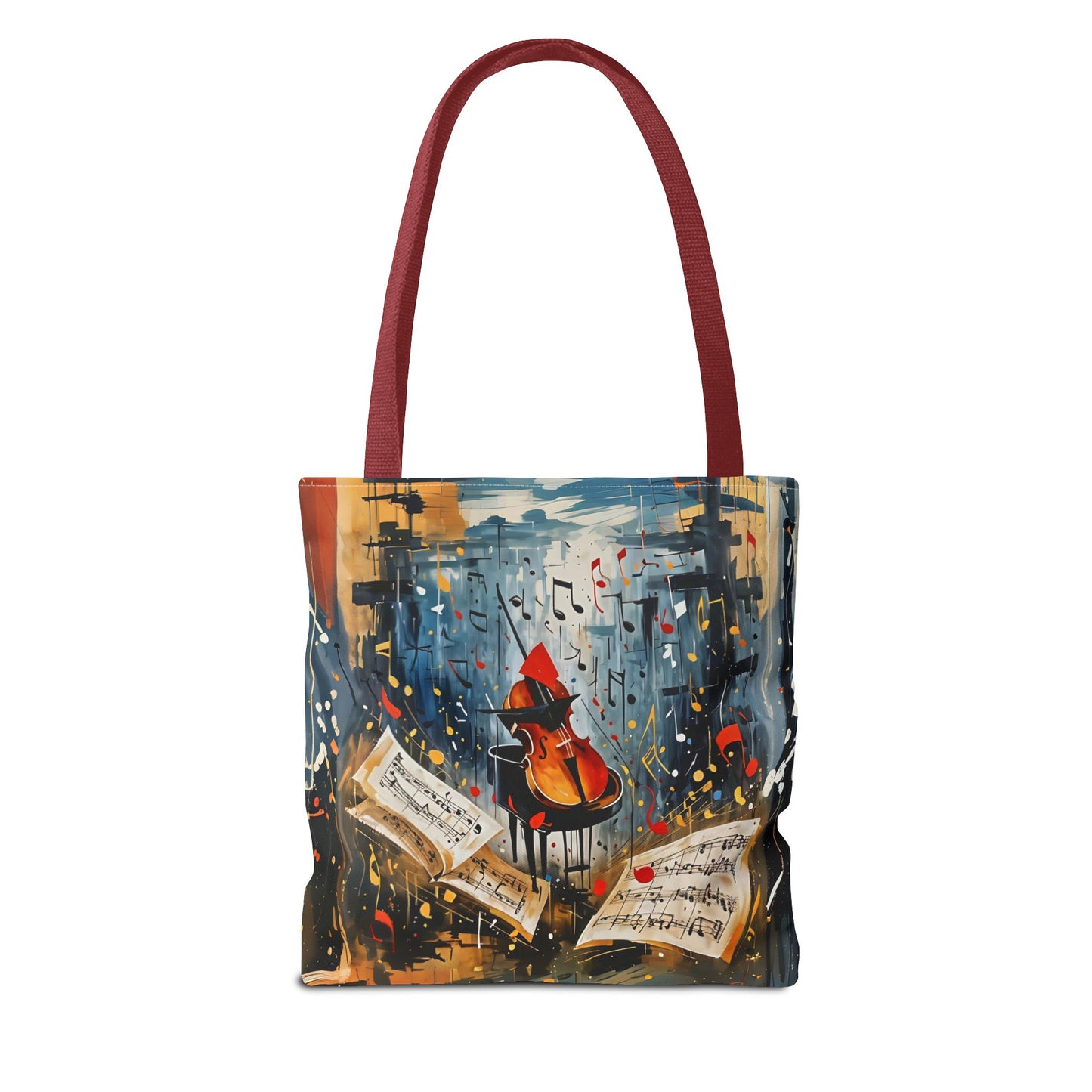 Vibrant Abstract Art Tote Bag - Colorful Swirls & Spirals