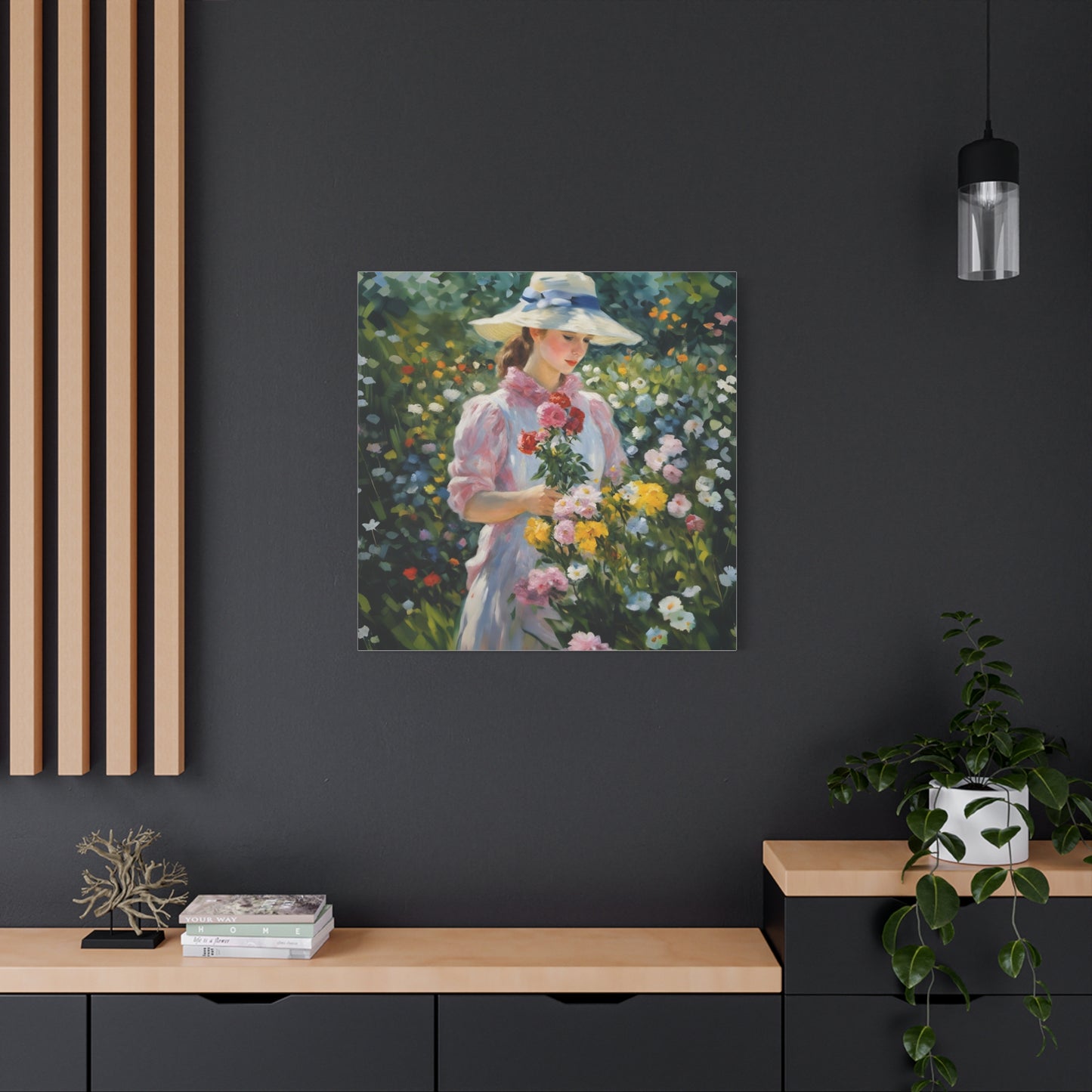 Floral Serenity Canvas Art - Stretched Matte 1.25"