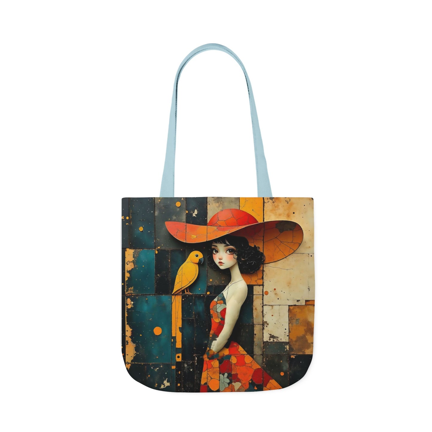 Colorful  parrot  -Inspired Canvas Tote Bag - Perfect for Beach Days, Eco-Friendly Shopping, and Summer Fun!