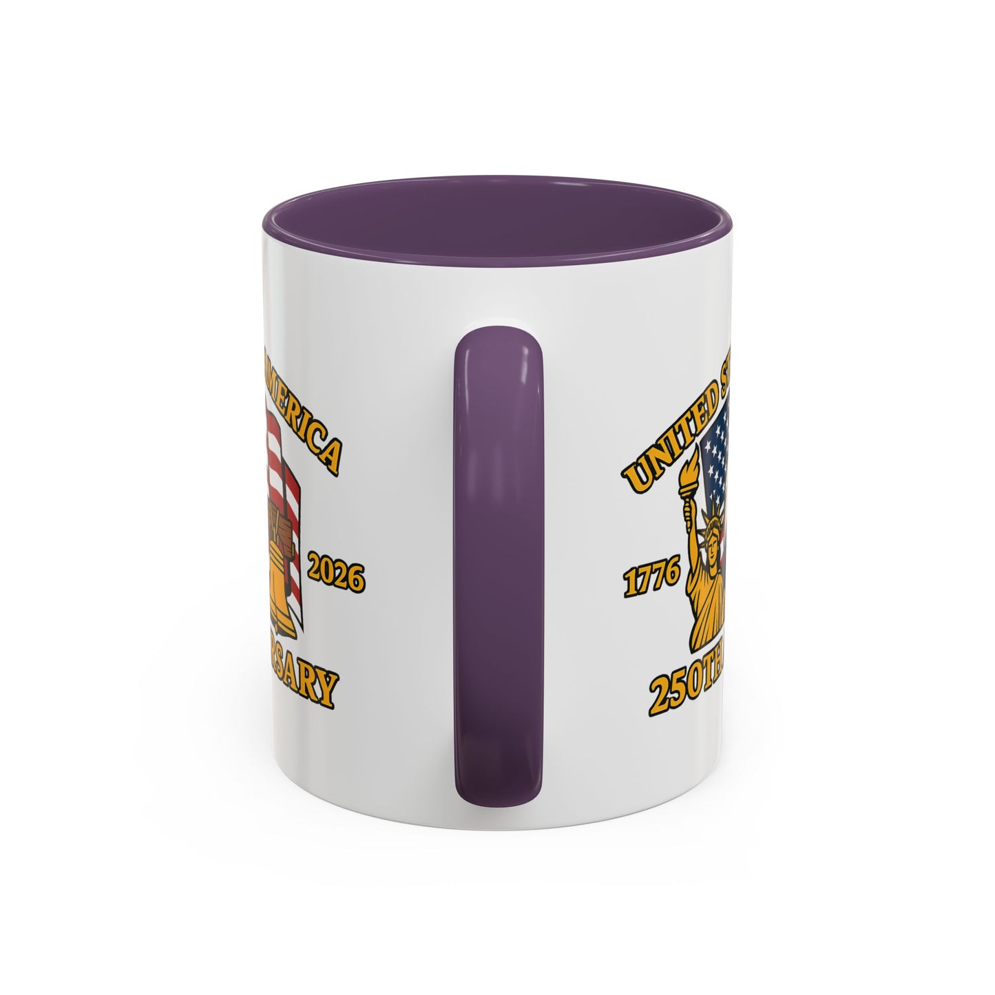 250th Anniversary USA Eagle Liberty Bell Accent Coffee Mug (11/15oz)