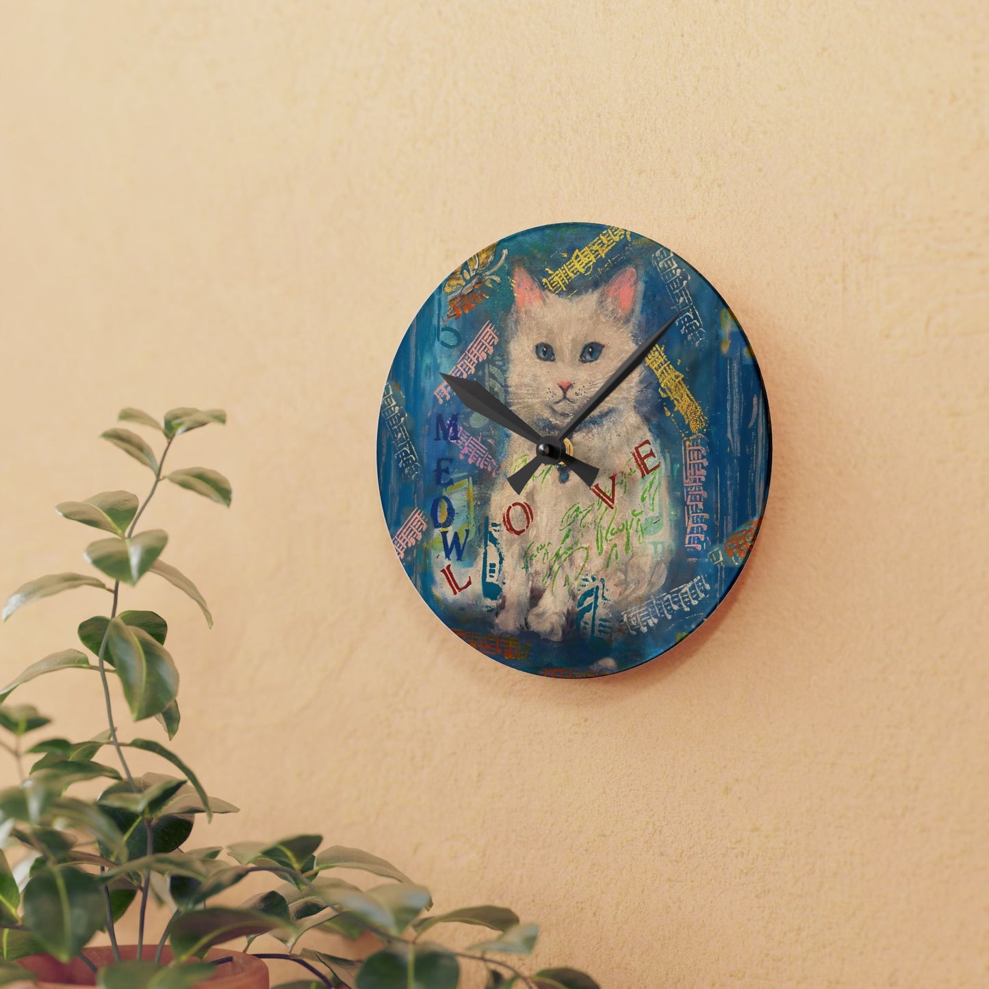 Cat Wall Clock