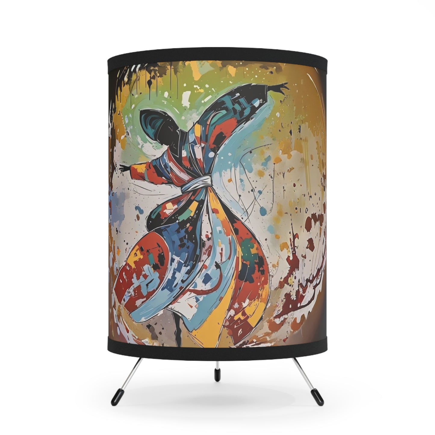 Tripod Lamp - Rumi Quote Home Decor Art