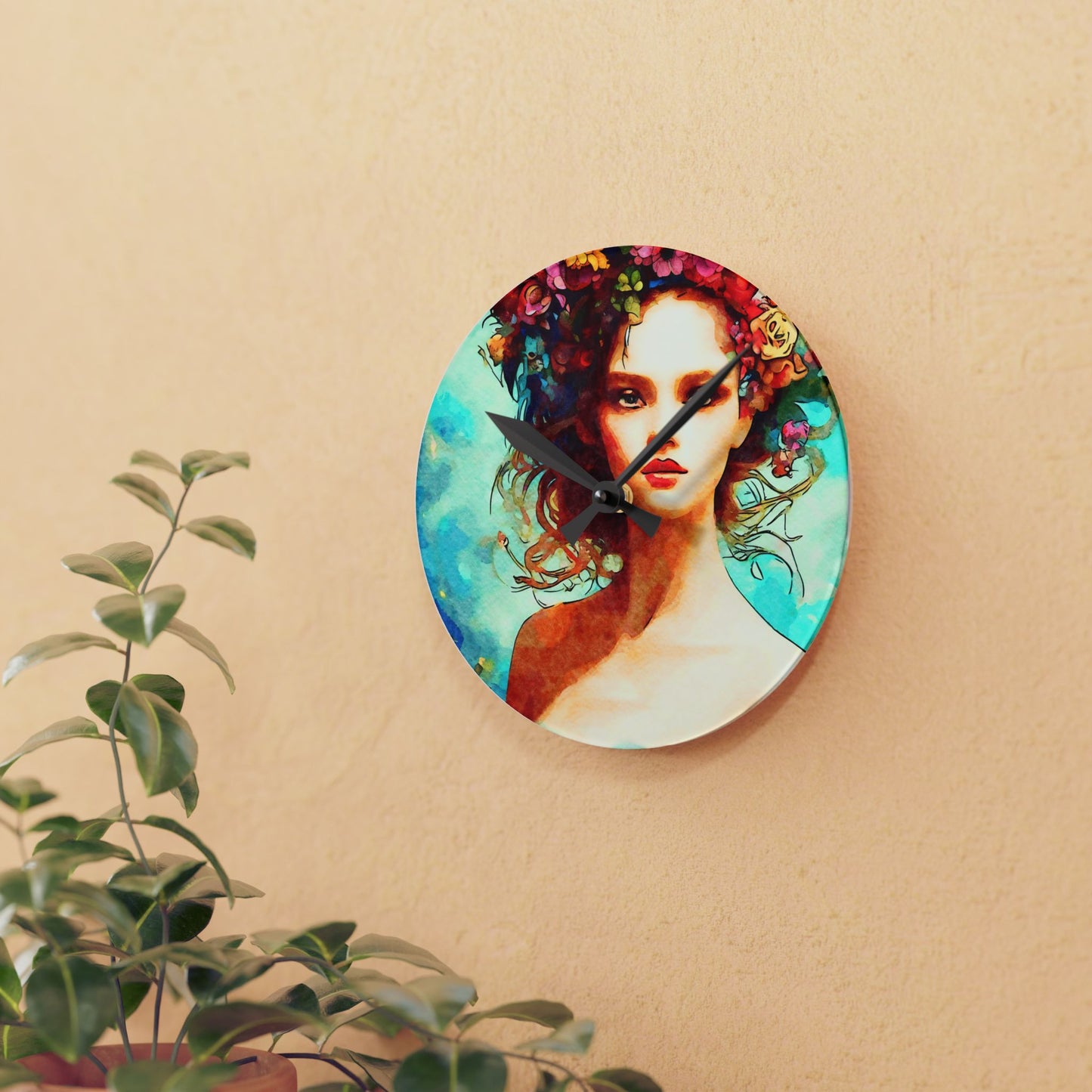Summer Vibes Acrylic Wall Clock