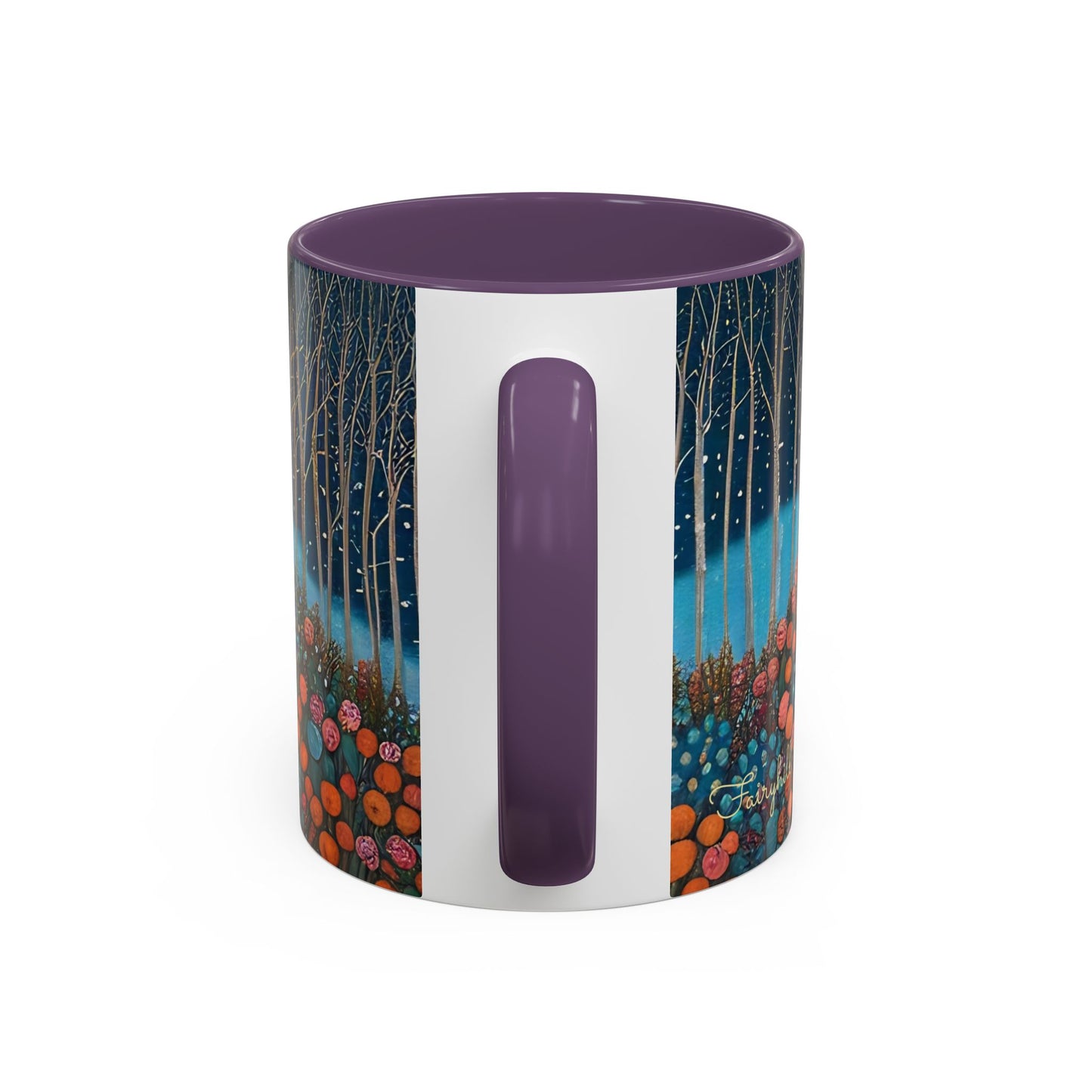 Mug - Boho Winter Deer in Snow Red Coffee Mug for the Holidays