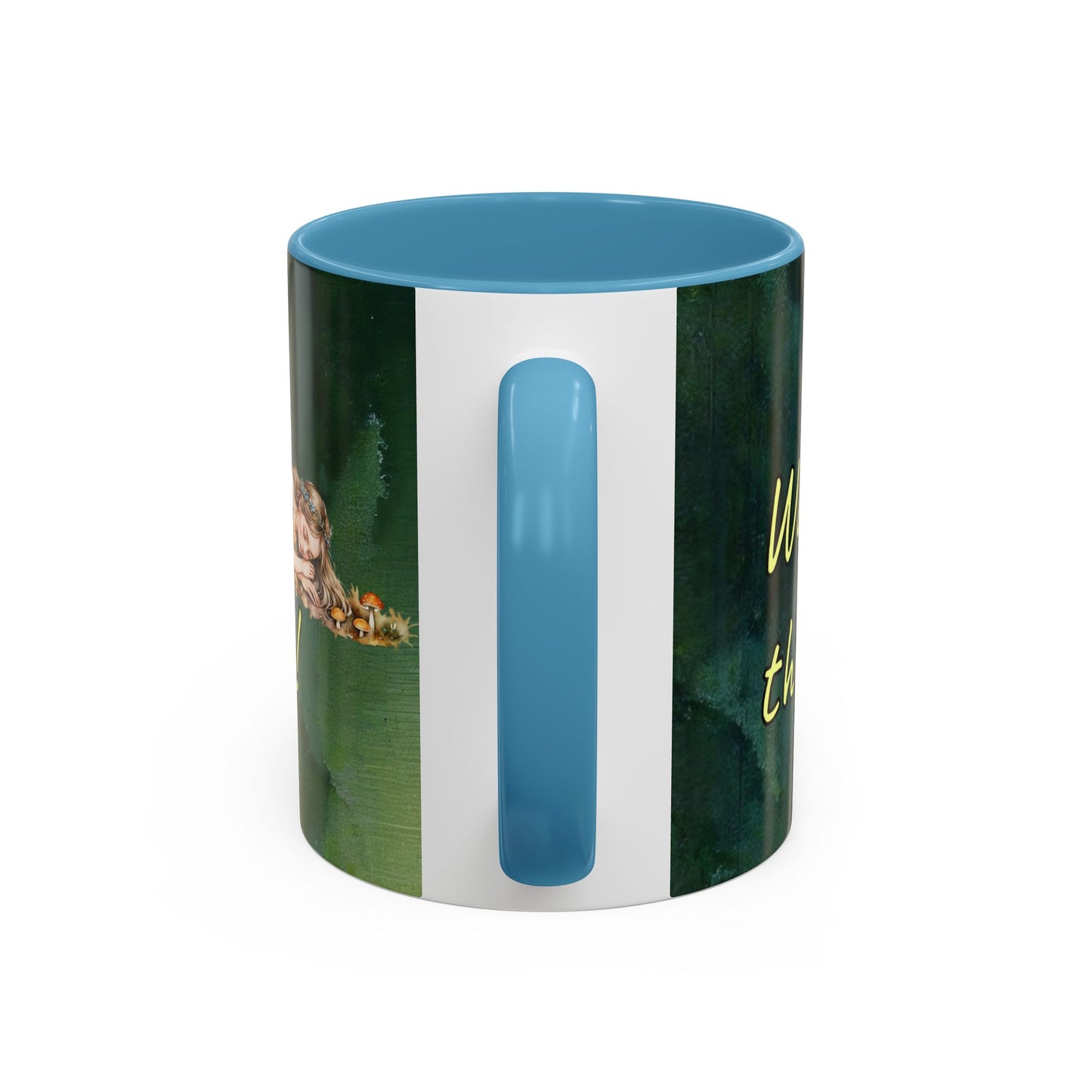 Sleeping Fairy -Themed Coffee Mug with a quote - 11 & 15oz Accent Mug for Fairy/coffee  Lovers