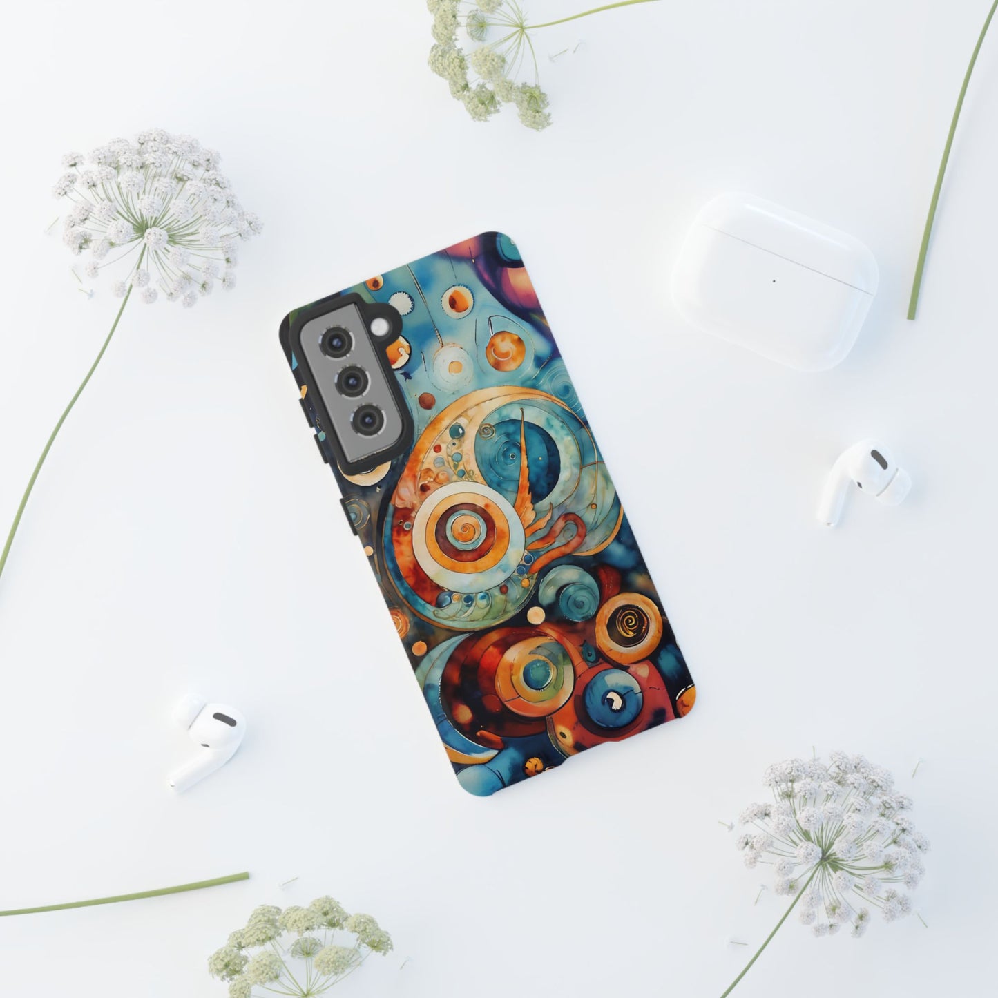 Phone Cases - Beautiful Abstract Circular Art Design