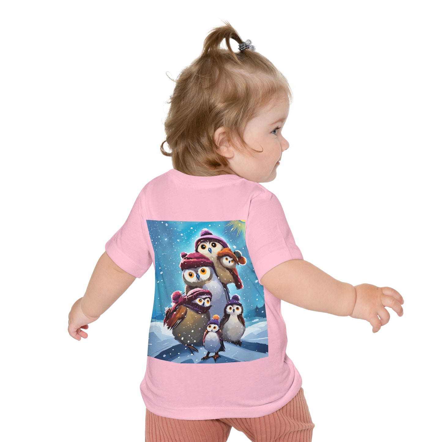 Winter Owls and Penguins Baby T-Shirt