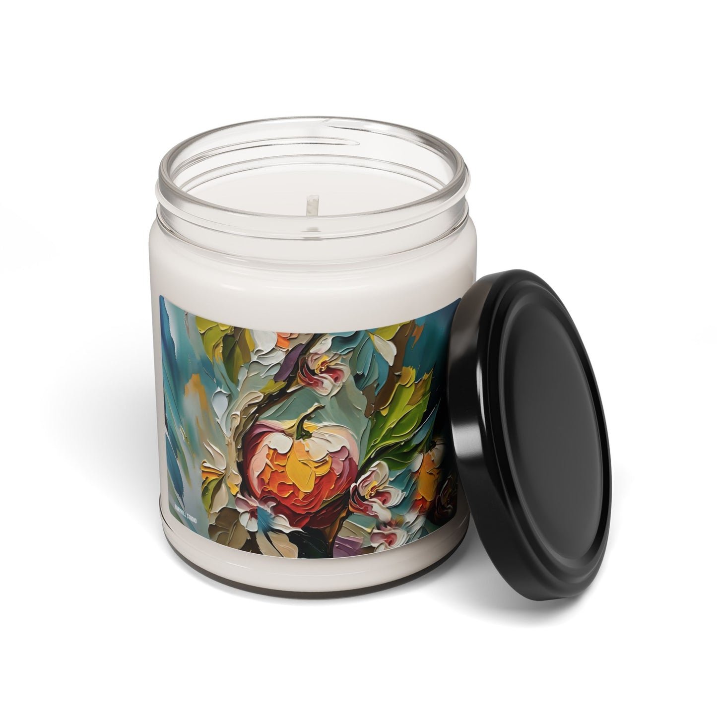 Floral Aromatic Soy Candle Apple Harvest- 9oz | Hand-poured Scented Candle for Relaxation & Home Decor