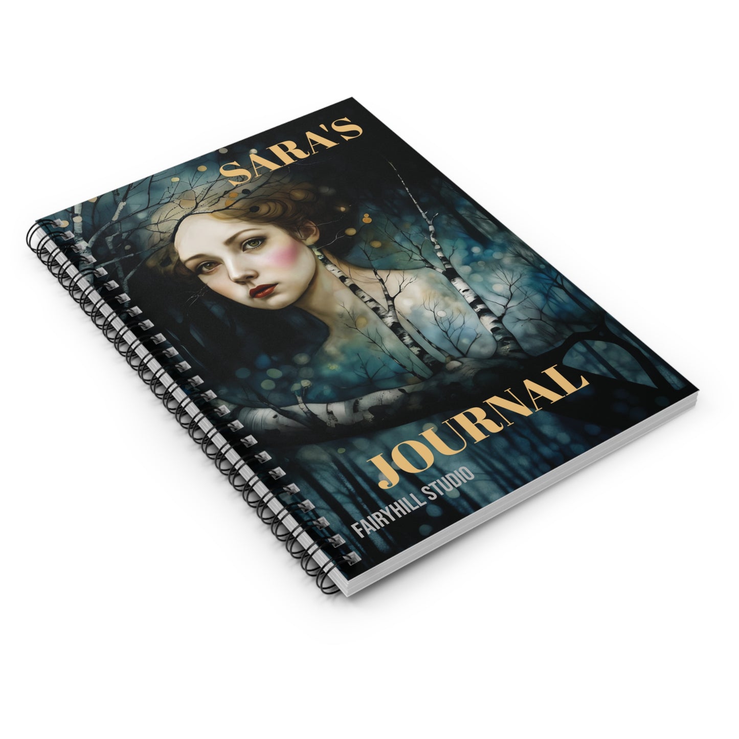 Magical Woods Spiral Personilized Notebook - Ruled Line