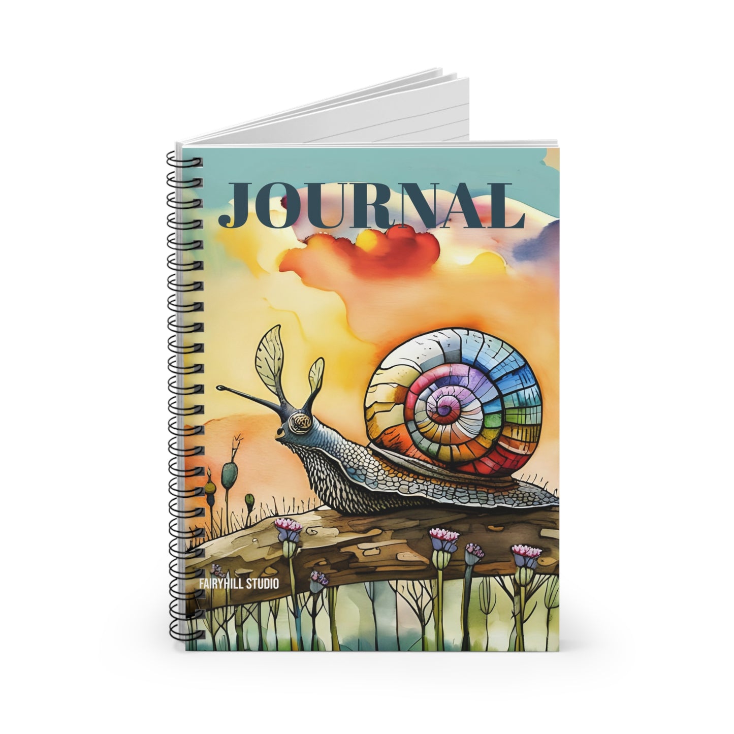 Spiral Notebook - Snail Art Design