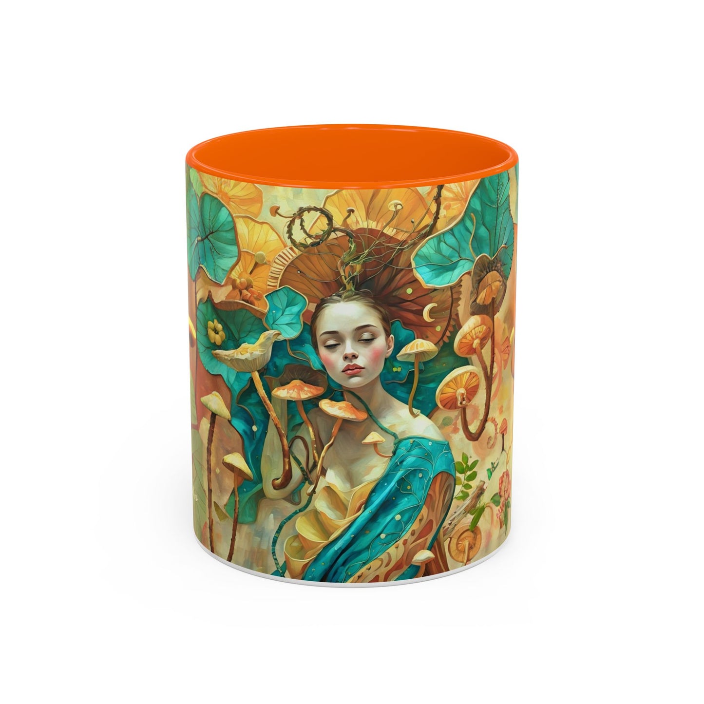 Mushroom Fairy Art-Themed Coffee Mug - 11 & 15oz Accent Mug for Musroom  Fsiry Lovers