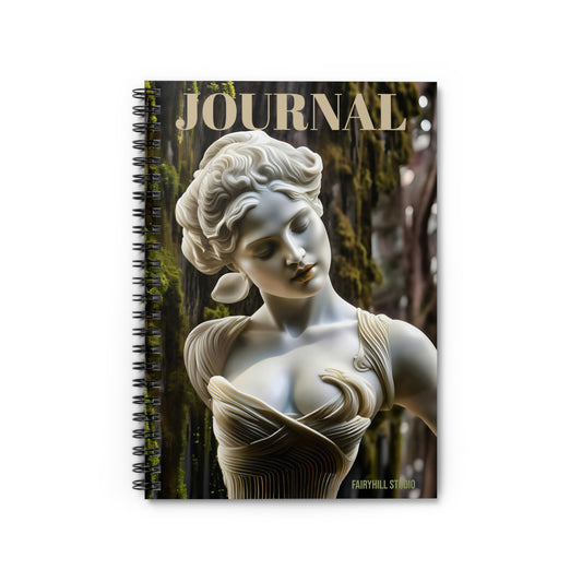 Spiral Notebook - Goddess Statue / Art Design