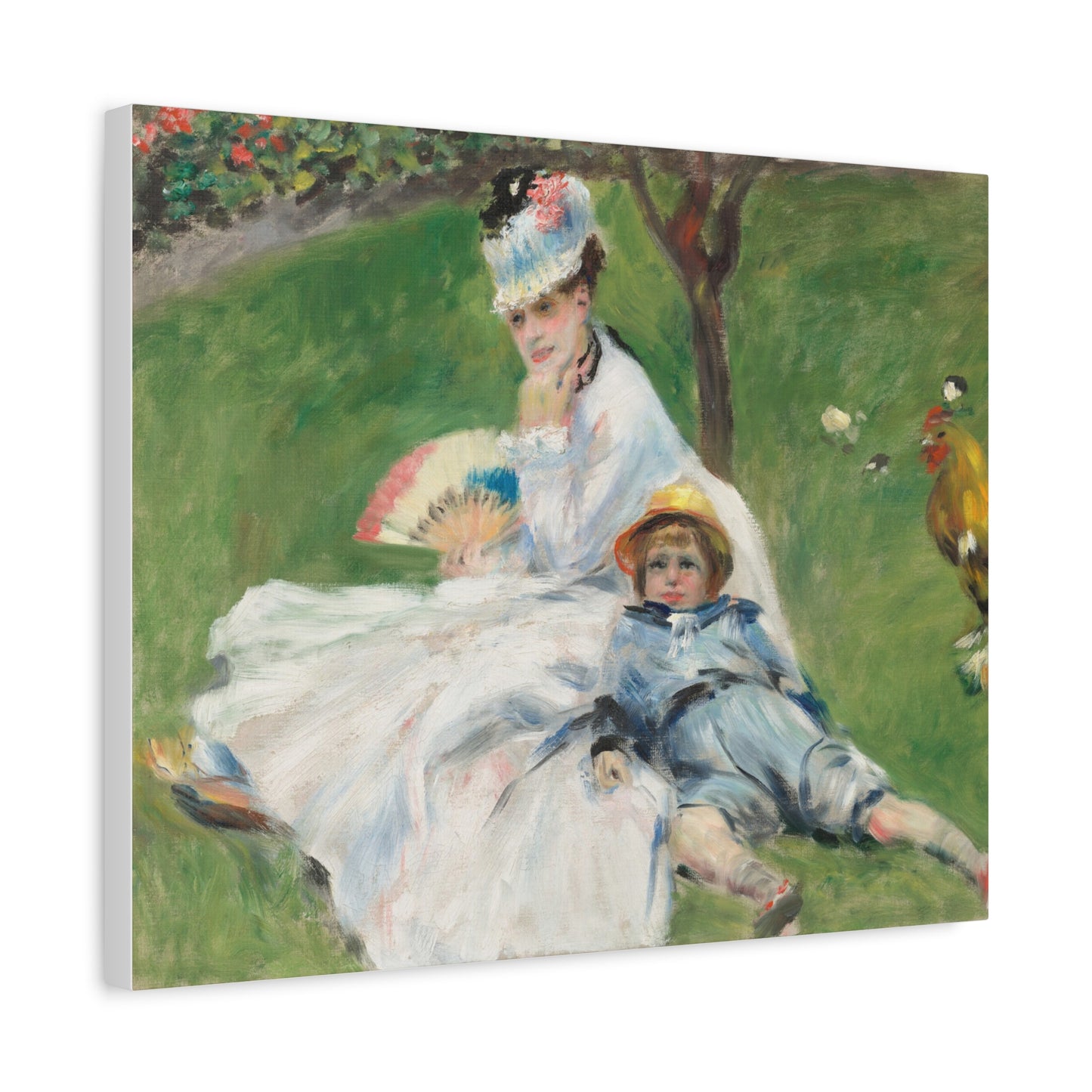 Canvas Print -   Madame Monet and Her Son by Auguste Renoir