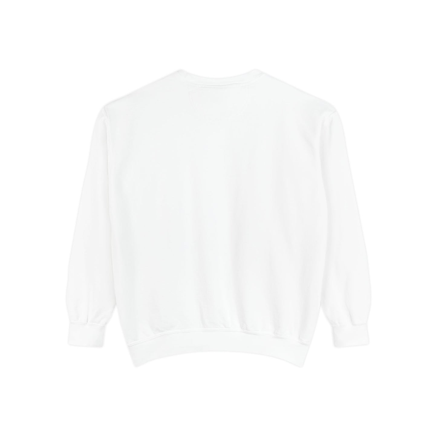 Minimal embroidered White Sweatshirt — Subtle Vintage Crewneck