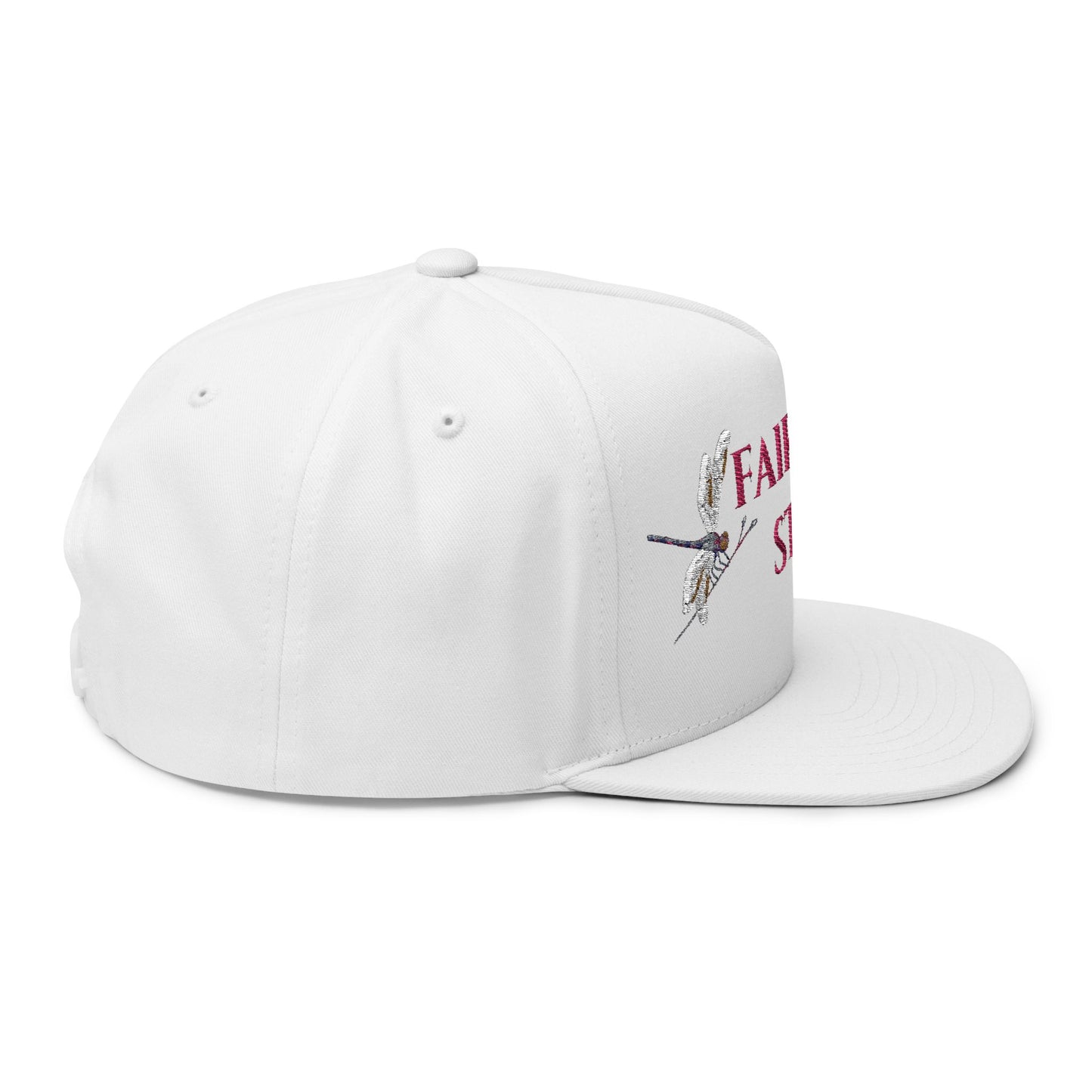 Flat Bill Cap — Fairyhill Studio Embroidered Logo Snapback