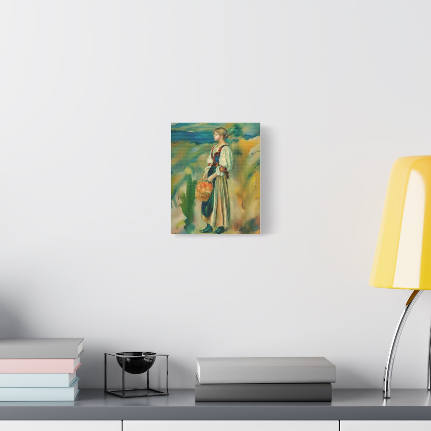 Canvas Print - Girl with a Basket of Oranges Art by Auguste Renoir