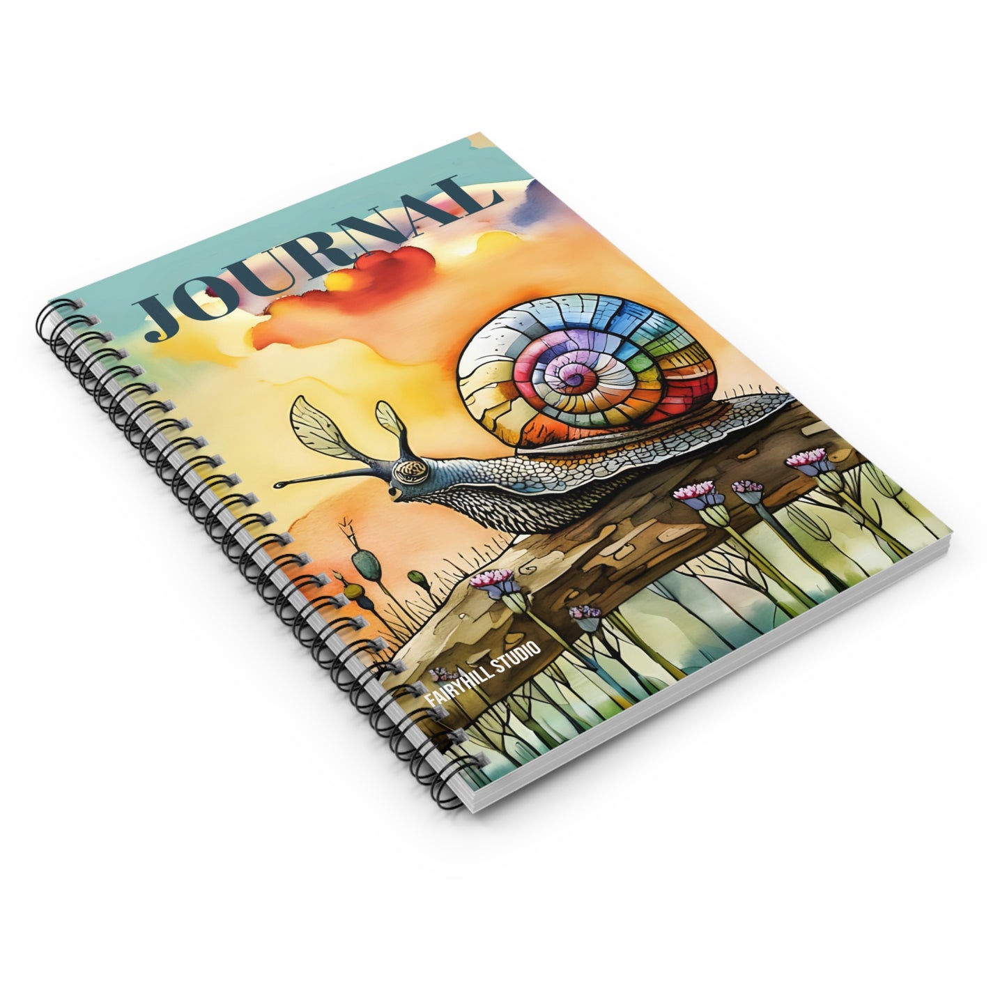 Spiral Notebook - Snail Art Design