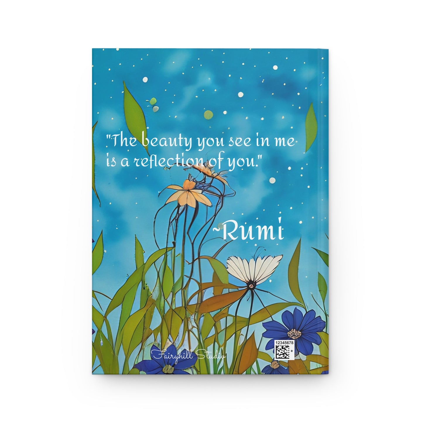 Hardcover Journal Rumi Spiritual Quote Reflection of You