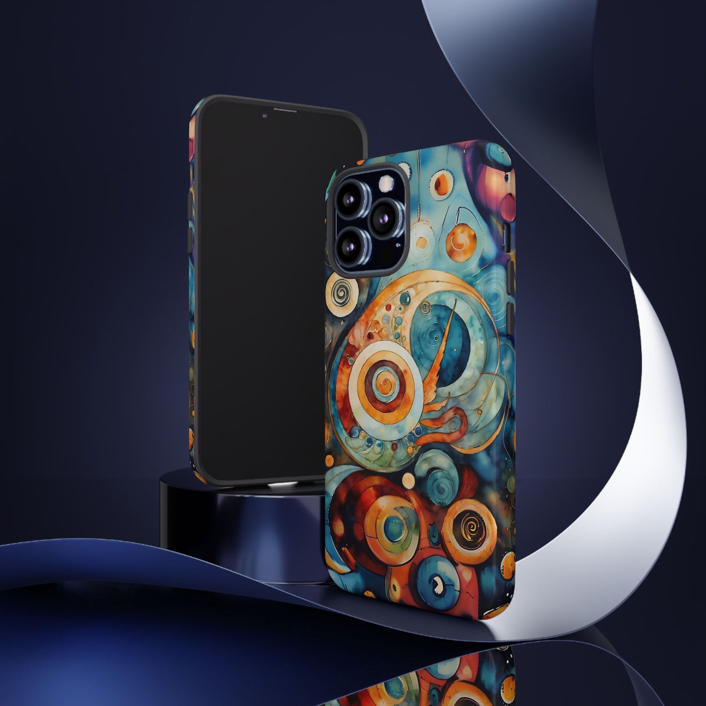 Phone Cases - Beautiful Abstract Circular Art Design