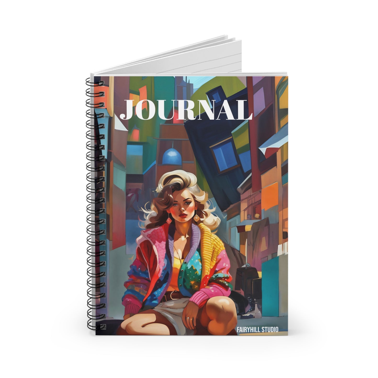 Spiral Notebook - 1970's Journal Art Design