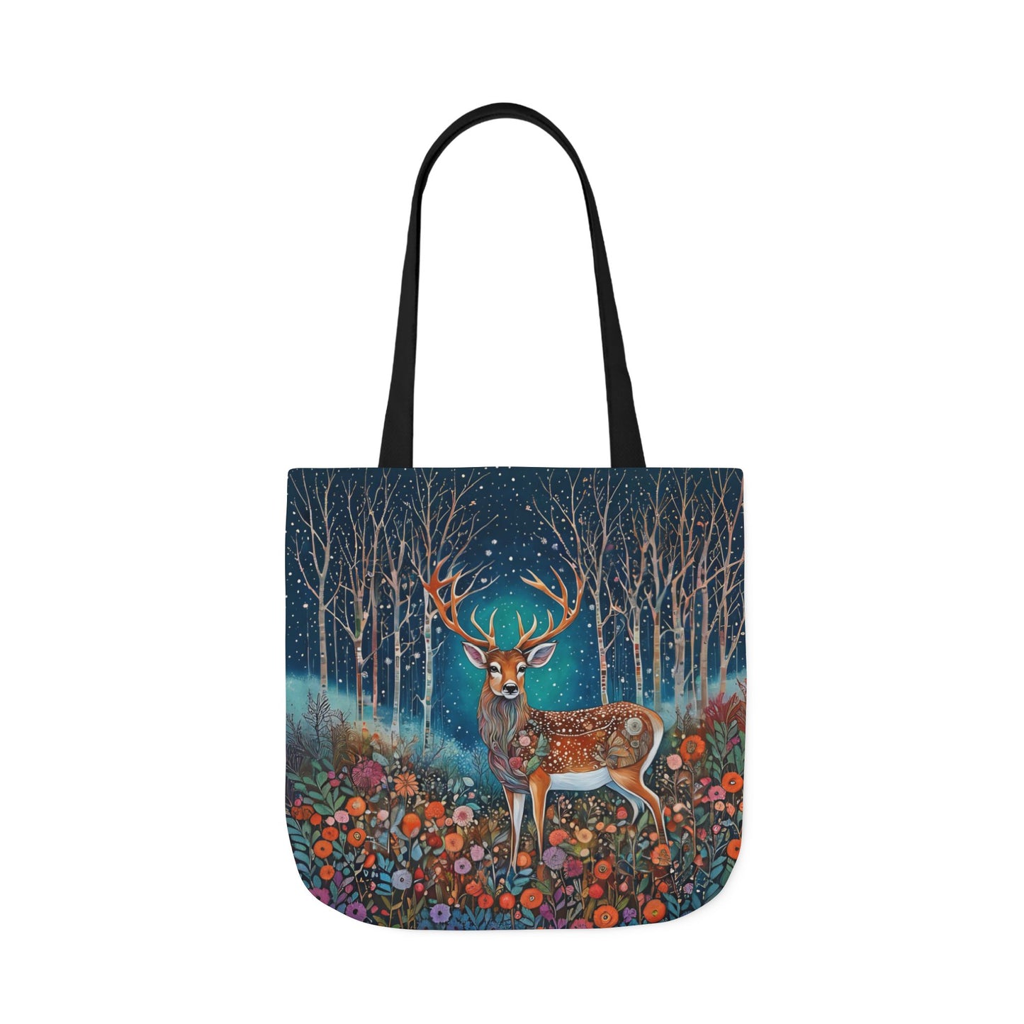 Colorful nature Deer-Inspired Canvas Tote Bag - Perfect for Beach Days, Eco-Friendly Shopping, and Summer Fun!