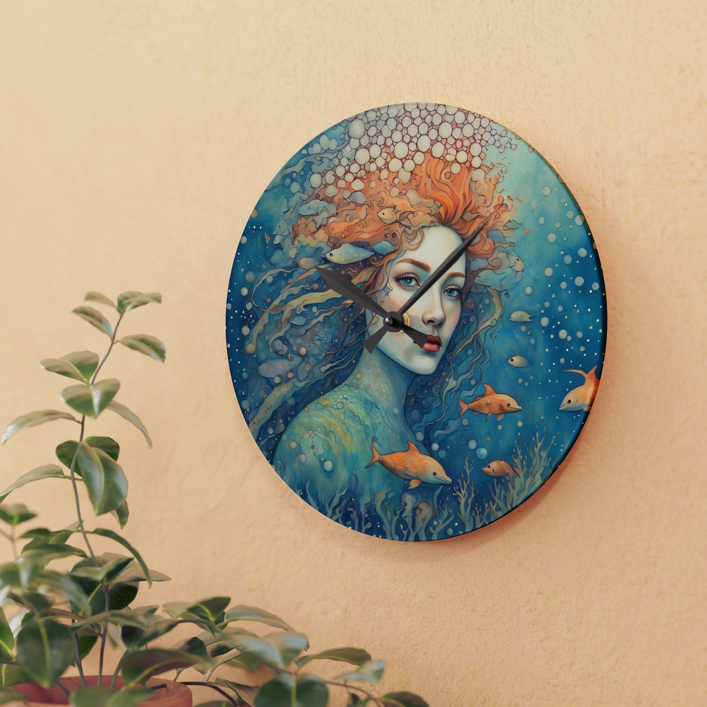 Ocean reveree  Acrylic Wall Clock