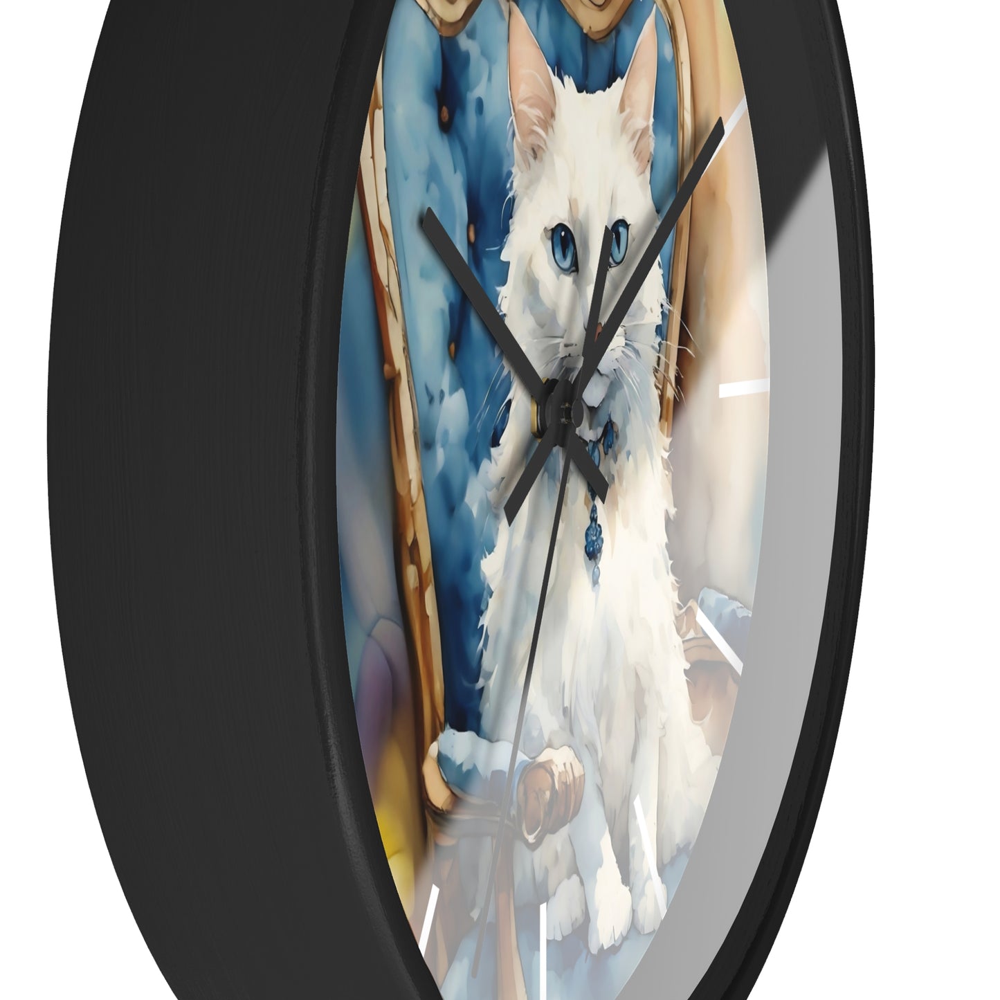 Cat Art Wall Clock