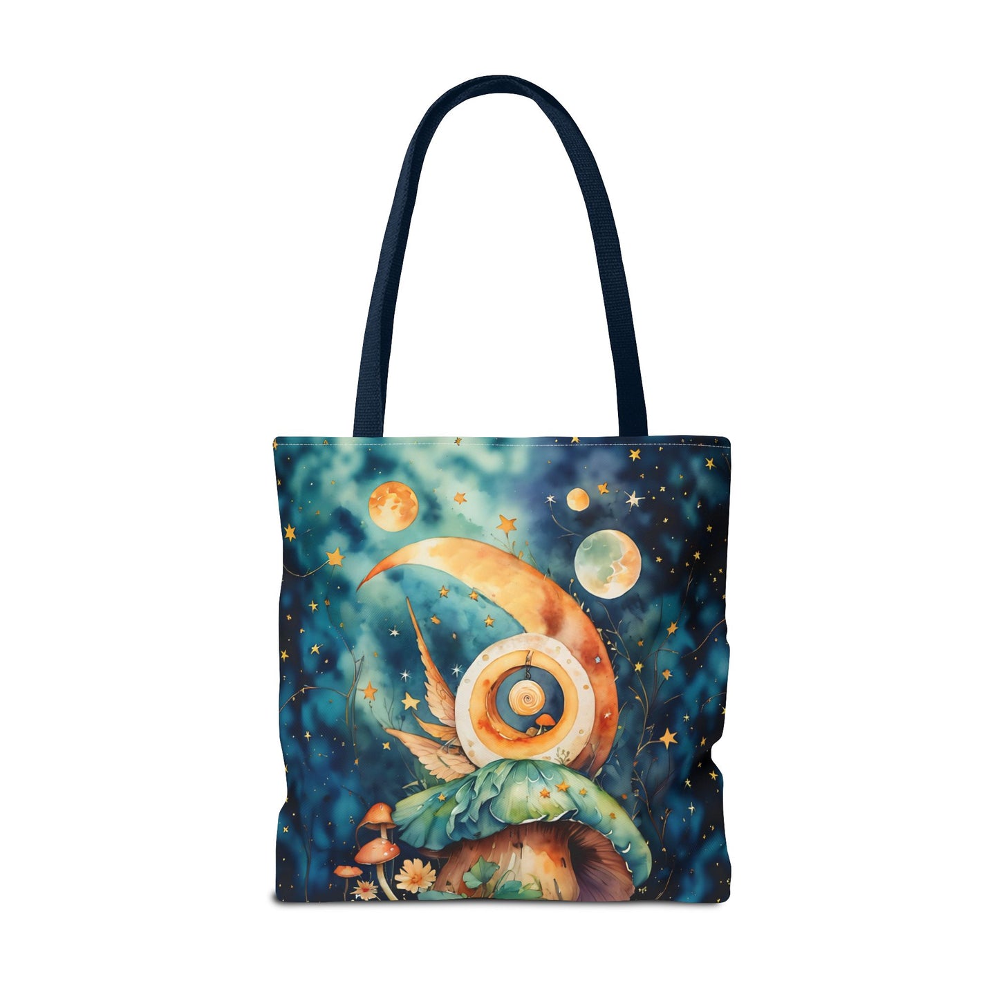 Canvas  Art Tote bag- Abstract Colorful Circle Universe