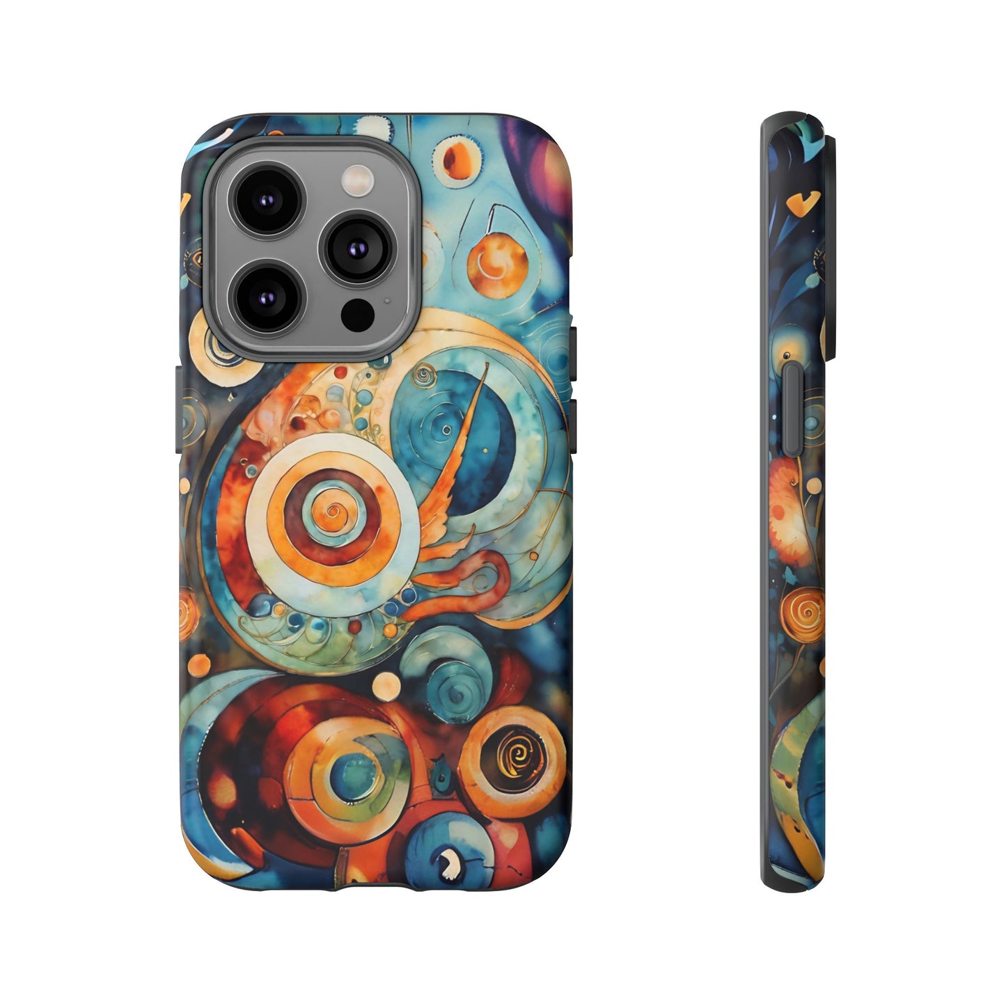 Phone Cases - Beautiful Abstract Circular Art Design