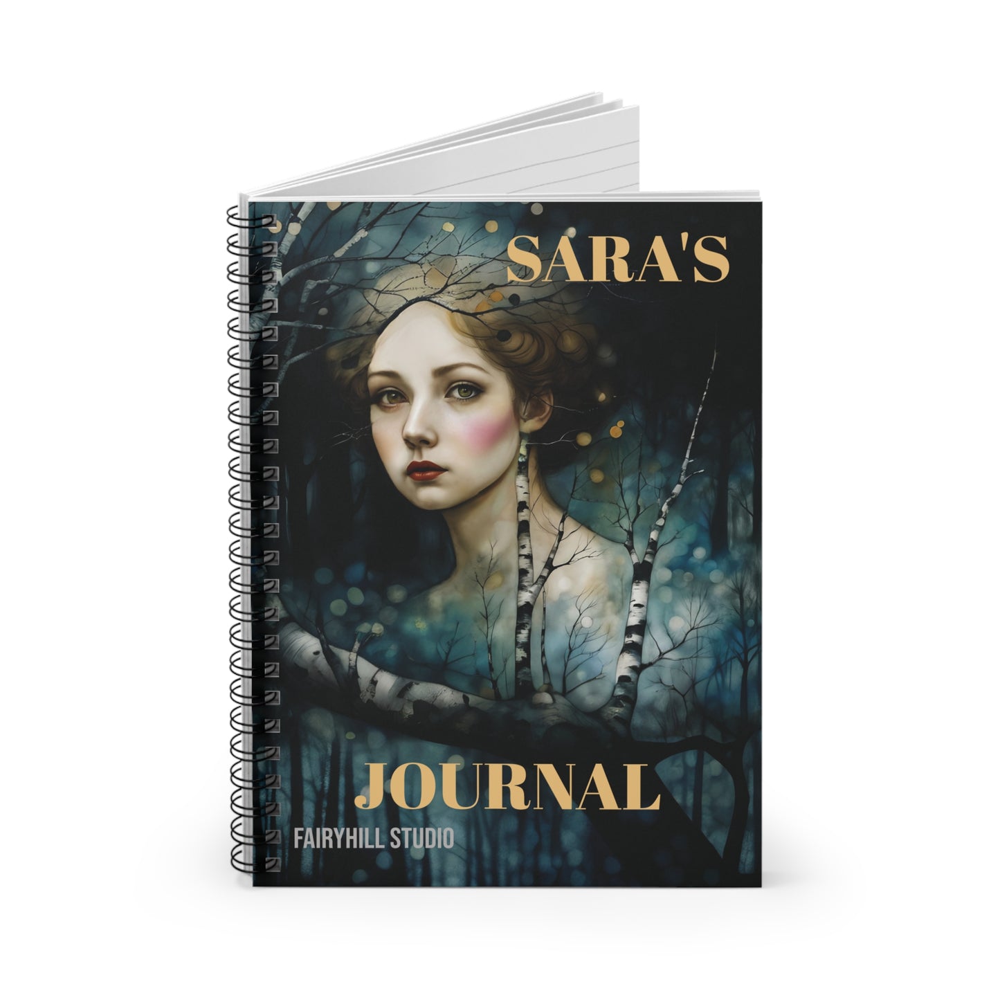 Magical Woods Spiral Personilized Notebook - Ruled Line