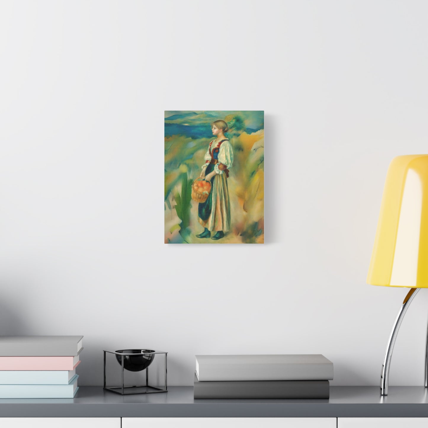Canvas Print - Girl with a Basket of Oranges Art by Auguste Renoir
