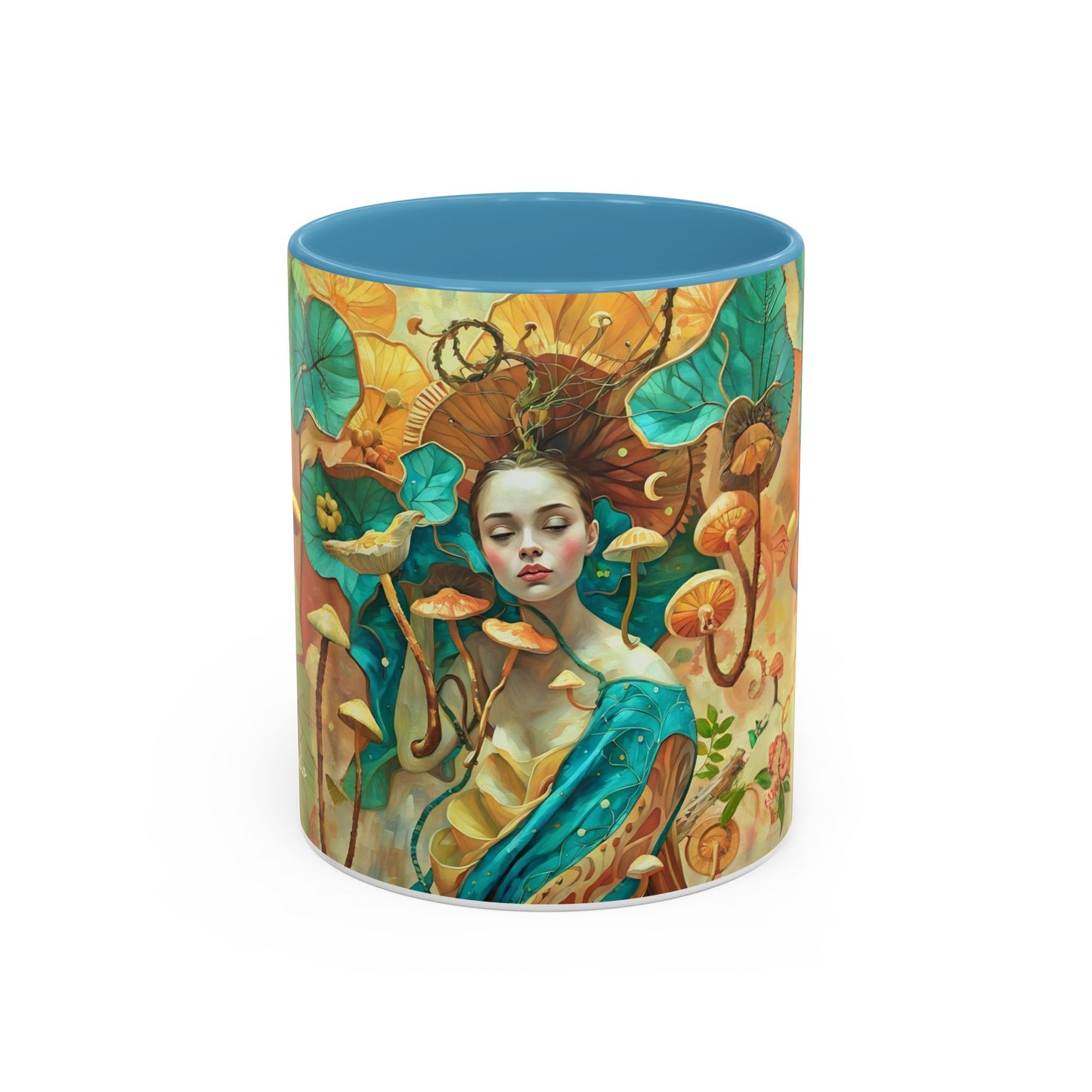 Mushroom Fairy Art-Themed Coffee Mug - 11 & 15oz Accent Mug for Musroom  Fsiry Lovers